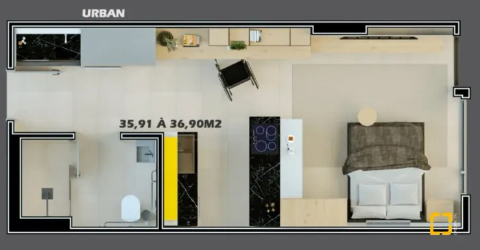 Vendo Studio/Apart residencial no bairro Trindade em Florianópolis