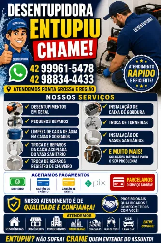 Desentupidora Entupiu Chame