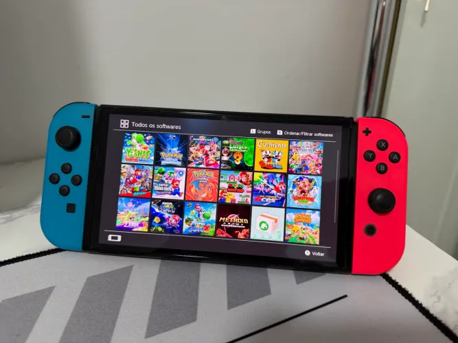 Nintendo Switch Oled com 128Gb - Desbloqueado