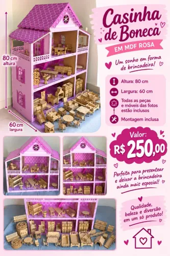 Casinha em MDF 