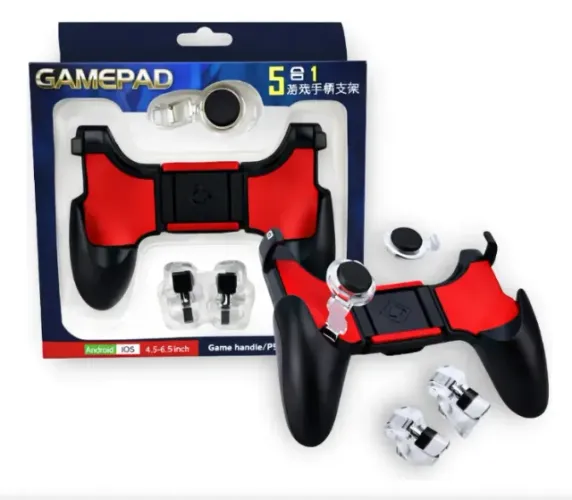 Controle Gamepad Joystick Para Celular Manete 5 Em 1 Pubg Ff