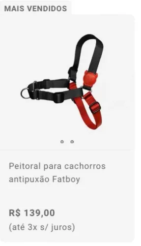 Peitoral anti puxão G