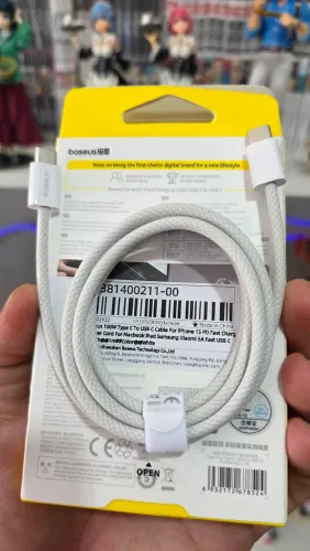 Cabo USB Tipo C x C, BASEUS *Novo- Suporta carregador rápido de 100W, Turbo iPhone Samsung
