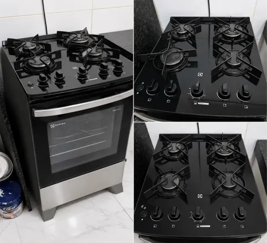 Fogão Electrolux 4 bocas Prata Efficient (Ainda na garantia)