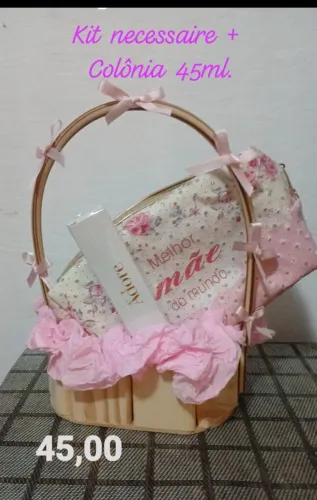 Kit mãe: Colônia + necessaire 