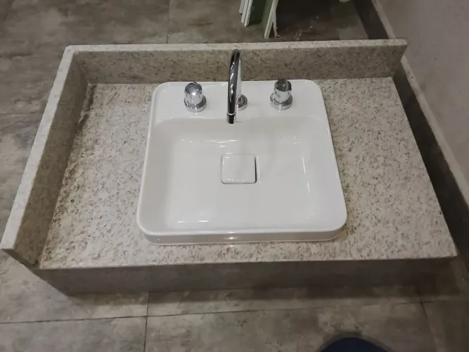 Cuba de porcelana quadrada