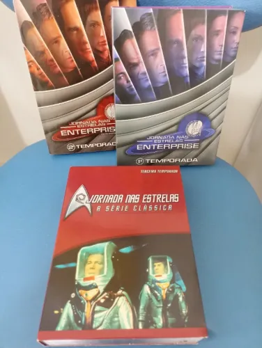 03 Box DVD's Jornada nas Estrelas Enterprise - 1a, 2a e 3a Temporada