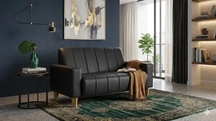 Sofá 3 lugares corporativo moderno e elegante