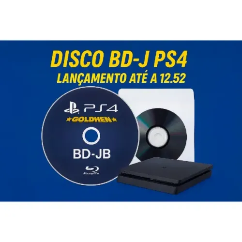 Disco PS4 Até 12.52 BDJ Bluray GoldHen BD-JB