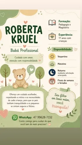 Recesso escolar, babá profisiinal!