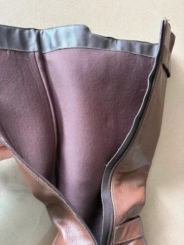 Bota feminina marrom cano médio - Tam. 37