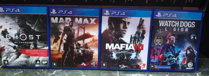 Ghost of Tsushima / Madmax / Máfia 3 / Watchdogs Legion Ps4