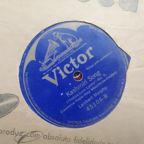 78 RPM, disco LAMBERT MURPHY, KASHMIRI SONG, R$120,00