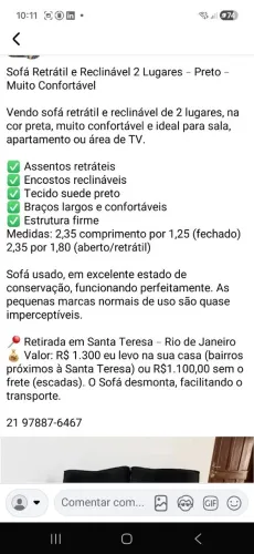 VENDO SOFA REYRATIL. 