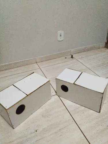 2 Ninhos para Calopsita Artesanais - Novos, Nunca Usados