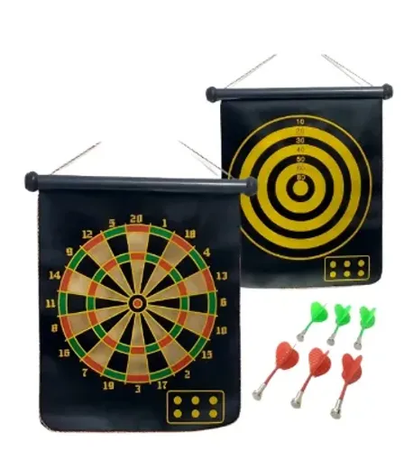 Jogo De Dardos Magnético 41x48cm Alvo Profissional Dardos