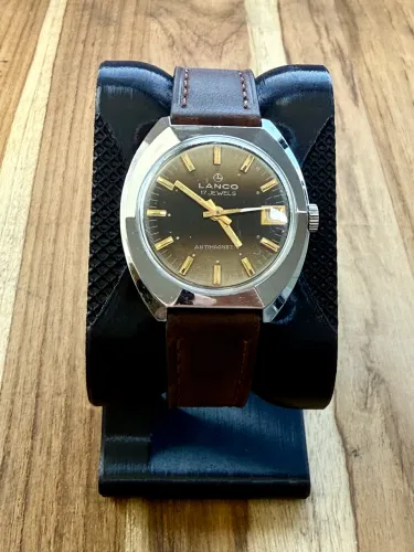 Relógio Lanco Vintage Sunburst - 1970
