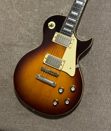Guitarra Lespaul Vintage V100 Ice Tea com Trastes Inox
