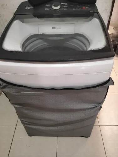 Vídeo máquina de lavar Brastemp 15 kg nenhum defeito semi-nova 10 meses de uso