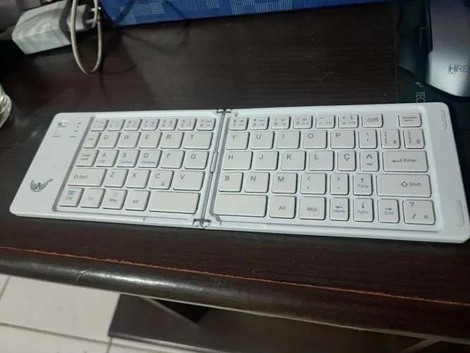 Teclado Dobrável bluetooth recarregável