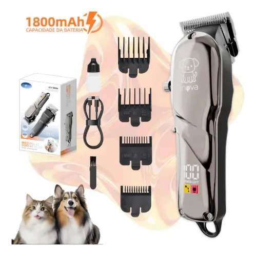 Máquina De Tosa Profissional Sem Fio INOVA para Pet, Cachorro E Gato