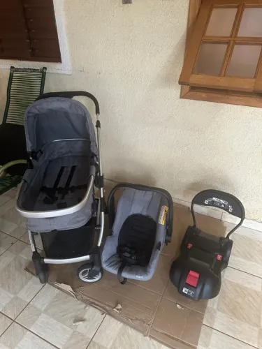 Carrinho bebê travel system epic trio base isofix 15kg