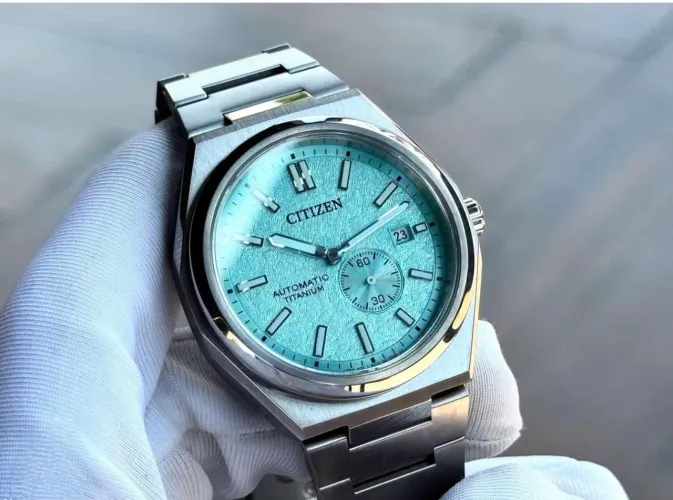 Citizen Zenshin Automatic Super Titanium azul Tifanni - NJ0180-80M