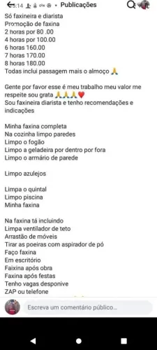 Mila faxineira