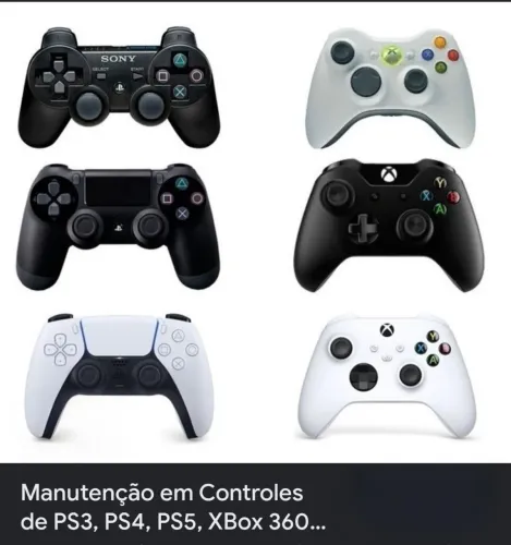 Conserto e manutenção para controles de vídeo games 
