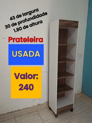 Prateleira USADA - valor 240 reais