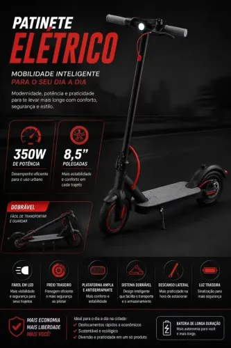 Patinete elétrico 350w