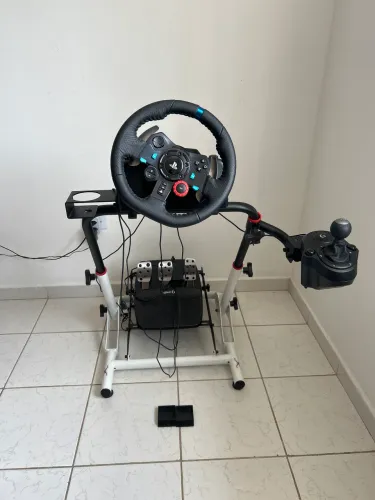 Logitech G29 + Câmbio G Driving Force + Cockpit Extreme SimRacing
