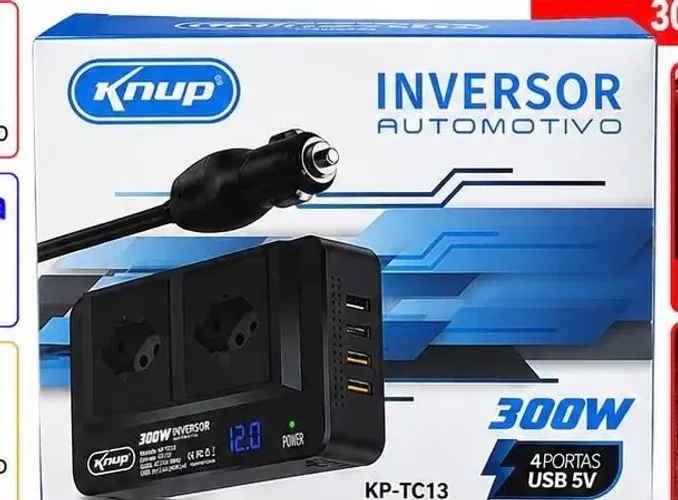 Inversor de tensão automotivo 300 w