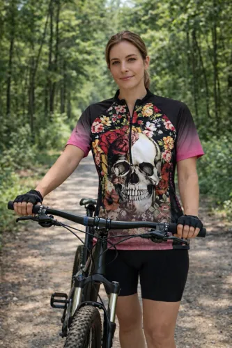 Camiseta de Ciclismo Feminina com Proteção UV Bike