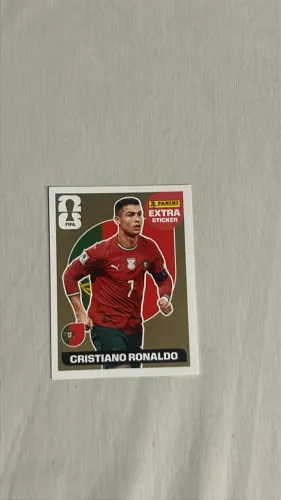 Figurinha CR7 ouro