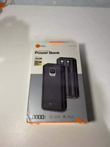 Power Bank Basike 20.000mAh PD 20W / 22,5W | Cabos Integrados | Novo