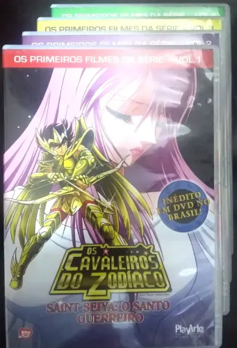 Cavaleiros do Zodiaco - Primeiros Filmes - 4 DVDs