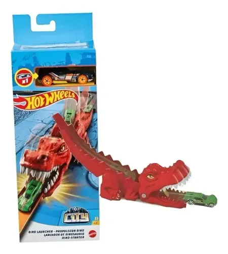 Hot Wheels City Lançador Nemesis Dinossauro (T-Rex) da Mattel (modelo GVF41 / GVF42