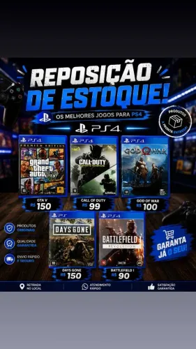 Jogo ps4 mídia física disponível pronta entrega