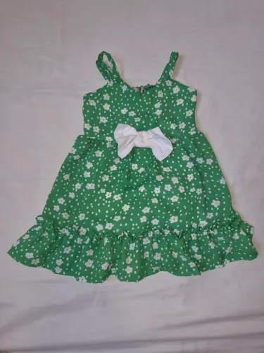 Vestido verde florido Miss Li 6M
