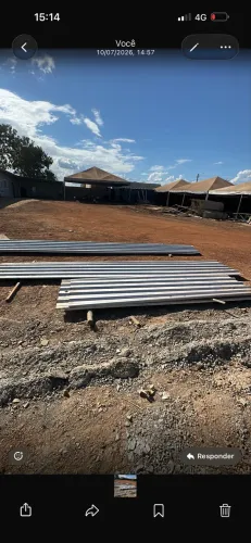 Telhas de zinco