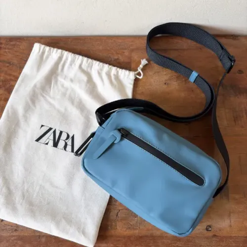 Bolsa Zara Masculina Azul