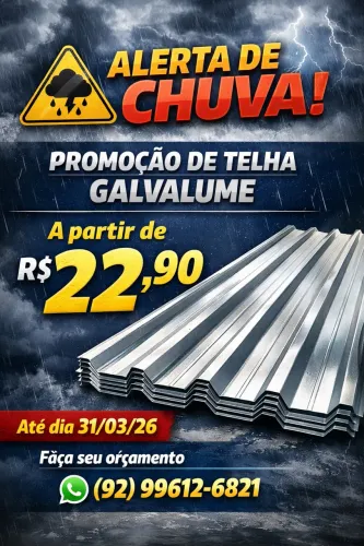 Telha Galvalume promoção 