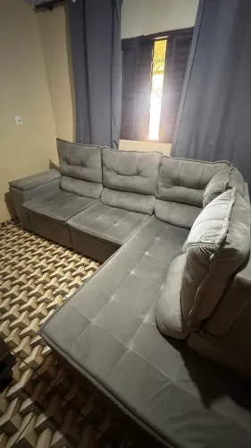 Sofá de canto retrátil e reclinável 
