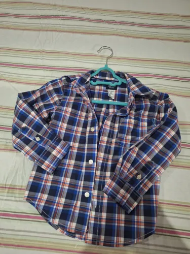 Camisa xadrez menino 3/4 anos