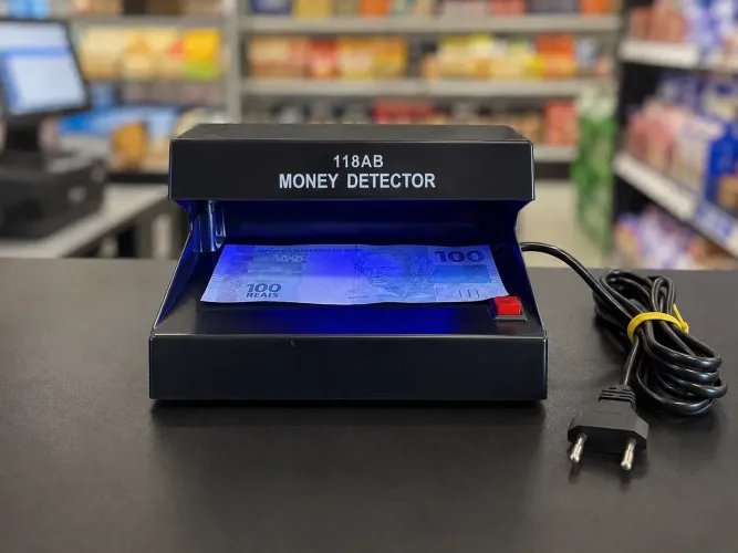 Detector de Notas Falsas UV 118AB Bivolt