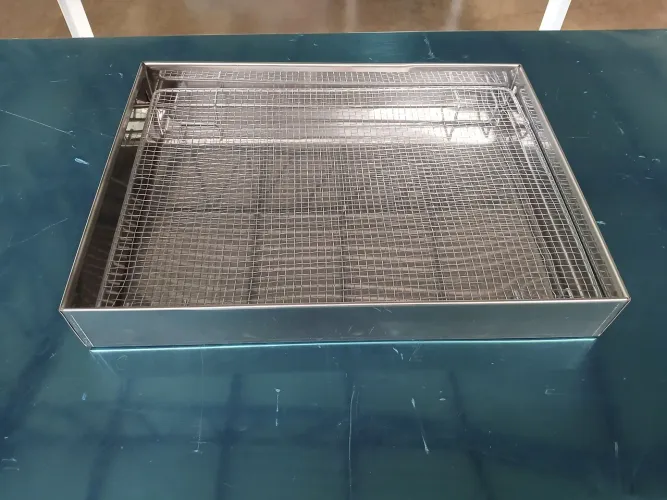 Escorredor de Fritura inox salgados e batata 30x40