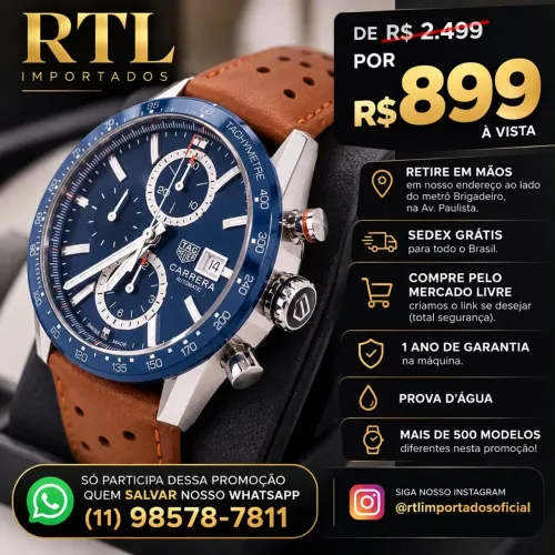 Arraste e veja as opções de relógios em promoção! * WhatsApp Catálogo!