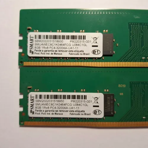 Kit Ran 16GB dois pentes DDR4 8GB 3200mhz