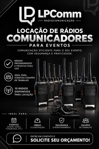 Locação De Rádios Comunicadores